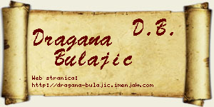 Dragana Bulajić vizit kartica